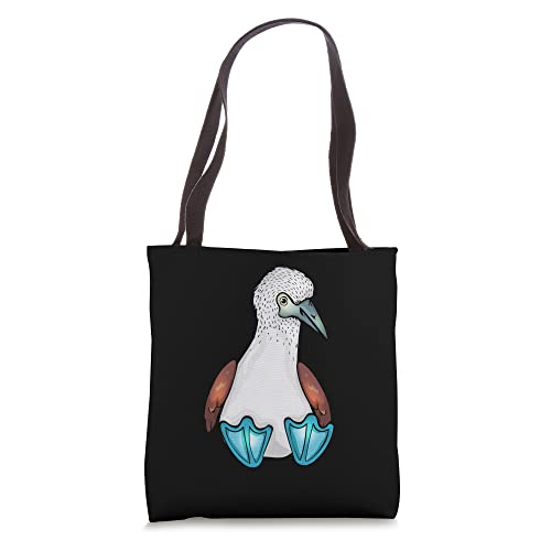 Blue Bobby Cute Bird Sea Bird Footed Booby Tote Bag