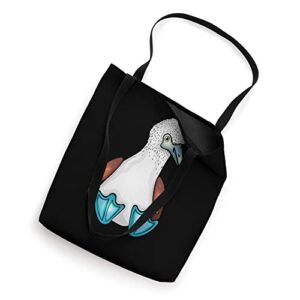 Blue Bobby Cute Bird Sea Bird Footed Booby Tote Bag