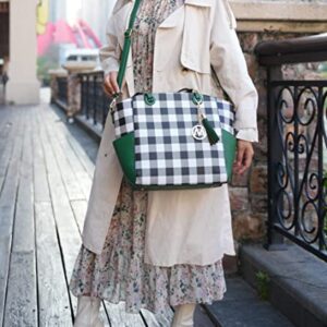 MKF Collection Shoulder Bag for Women, Vegan Leather Top-Handle Crossbody Purse Tote Satchel Handbag