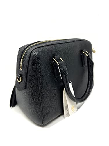 Tory Burch 84777 Black Gold Hardware Thea Web Small Leather Satchel