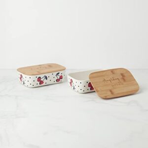 KATE SPADE Ks Vintage Cherry Dot Container, 1.79