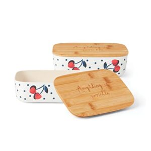 KATE SPADE Ks Vintage Cherry Dot Container, 1.79