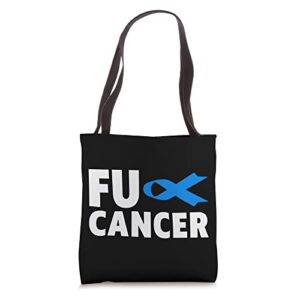 fuck cancer tshirt – fuck colon cancer awareness tote bag