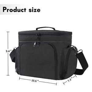 Portable Nintendo Switch Case Large Carrying Storage Bag Compatible with Nintendo Switch/Switch OLED/ Switch Lite, Soft Lining Hard Case for Nintendo Switch Console Pro Controller & Accessories