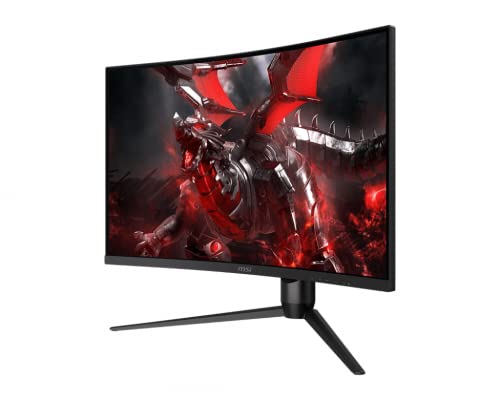 MSI G271CQP, 27" Gaming Monitor, 2560 x 1440 (QHD), VA, 165Hz, FreeSync Premium, HDMI, Displayport, Tilt, Swivel, Height Adjustable,Pivot