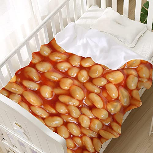 Baked Beans Blanket Throw Super Soft and Cozy Blankets for Home Decoration, Couch, Bed, Sofa 40"x30" Extra Small for Pets for All Seasons