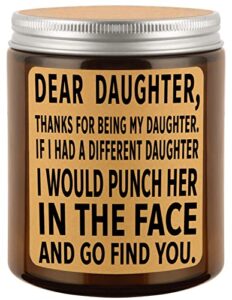 daughter gifts from mom, dad – gifts for daughter – birthday gifts for daughter – gifts for her, women – funny birthday presents from mother, father – gftyio lavender scented candles