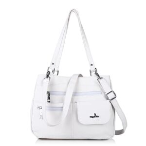 angel kiss purses and handbag for women soft pu leather large hobo bags for ladies top handle satchel shoulder bag