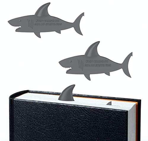 2Pcs Shark Bookmark Cute Page Marker by Taygate Design