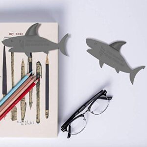 2Pcs Shark Bookmark Cute Page Marker by Taygate Design