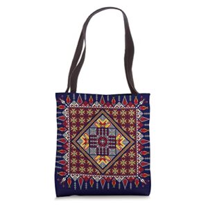 palestine women traditional graphic for palestinians womens tote bag