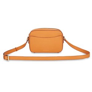 katie loxton cara womens soft pebble vegan leather adjustable strap crossbody handbag satchel purse dark amber