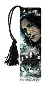 harry potter – severus snape – glossy bookmark with tassel for gifting and collecting