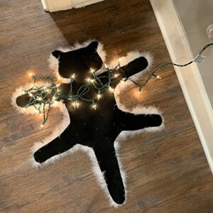 light up fried cat rug funny christmas lights decoration floor aunt bethany’s fried pussycat rug from national lampoon’s funny christmas decoration carpet (warm light)