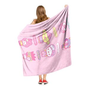 Northwest Sanrio Hello Kitty Silk Touch Throw Blanket, 50" x 60", Texting