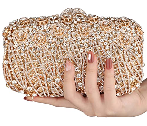 MOSSMON Crystal Clutch Women Luxury Rhinestone Evening Bag