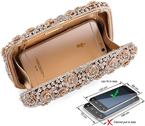 MOSSMON Crystal Clutch Women Luxury Rhinestone Evening Bag