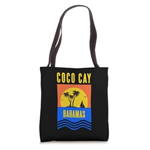 coco cay vacation souvenir bahamas tote bag