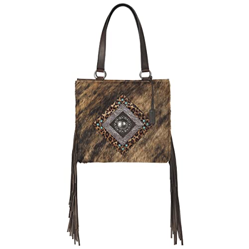 ARIAT Women's Tote Nashville Tote Calf Hair Brown