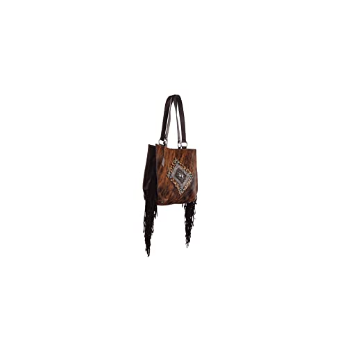 ARIAT Women's Tote Nashville Tote Calf Hair Brown