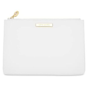 KATIE LOXTON Bridal Stone Love Laughter and Happily Ever After Womens Vegan Leather Clutch Pouch Pearl Color