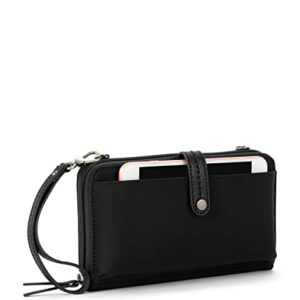 The Sak Esperato Large Smartphone Crossbody in Recycled Nylon, Black