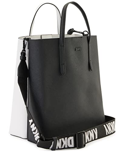 DKNY INES Tote Bag, BLK/Opt WT