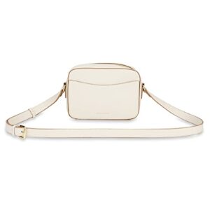katie loxton cara womens soft pebble vegan leather adjustable strap crossbody handbag satchel purse off white