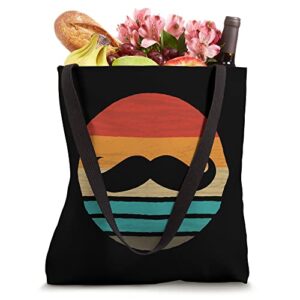 Mustache Retro Style Vintage Tote Bag