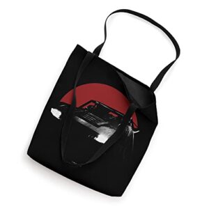 The Batman Red Moon And Batmobile Tote Bag