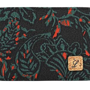 Lanyani Small Wallet for Women RFID Thin Wallet Bifold RFID (Print Paisley)