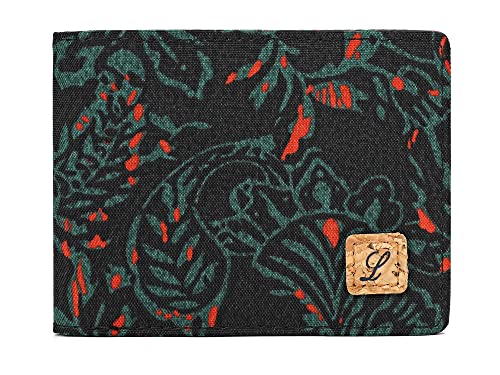 Lanyani Small Wallet for Women RFID Thin Wallet Bifold RFID (Print Paisley)