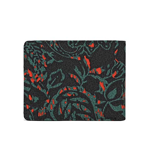 Lanyani Small Wallet for Women RFID Thin Wallet Bifold RFID (Print Paisley)