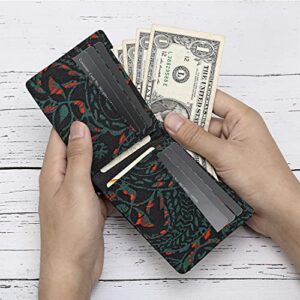 Lanyani Small Wallet for Women RFID Thin Wallet Bifold RFID (Print Paisley)