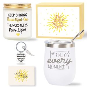 get well soon gifts for women – thank you gifts – care package – thinking of you gifts for women – inspirational gifts for women – encouragement gifts for women scented jar candles