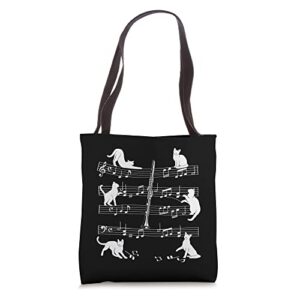 clarinetist cats for cat loving clarinet player tote bag