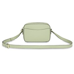 katie loxton cara womens soft pebble vegan leather adjustable strap crossbody handbag satchel purse sage green