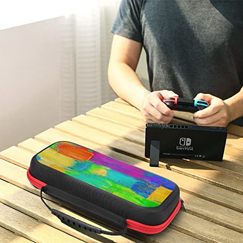 Custom Carrying Case for Switch Personalized Carrying Storage Case with 20 Games Cartridges Add Your Photo Text Portable Travel Carry Case Shell Pouch for Console Accessories