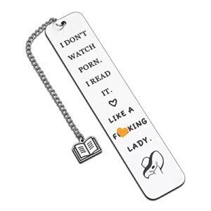 bookmarks for women book lover bookish book marker with chain for birthday christmas gifts female friends bff her spicy reader bookworms reading present book club gifts