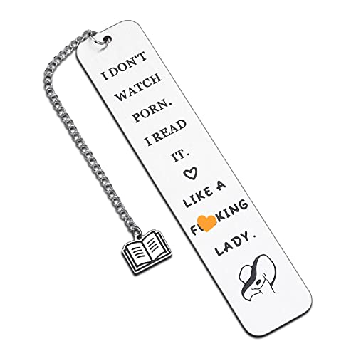 Bookmarks for Women Book Lover Bookish Book Marker with Chain for Birthday Christmas Gifts Female Friends BFF Her Spicy Reader Bookworms Reading Present Book Club Gifts