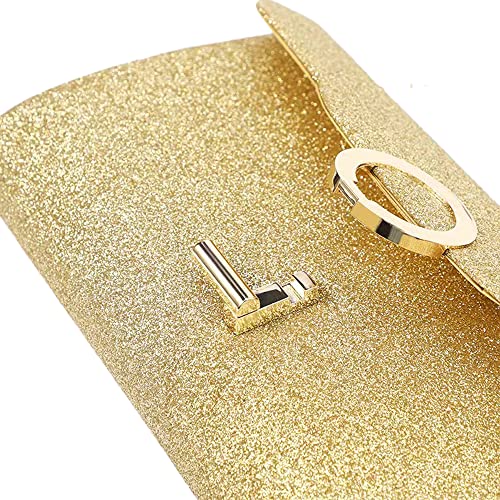 Nhicdns Clutch Purses for Women Evening Bags Envelope Clutch Handbags Wedding Party Prom Purse Black