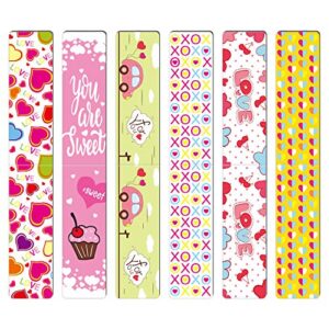 tuparka 36 pcs magnetic bookmarks valentine’s day bookmark gift for school prizes and valentine’s party favors for kids