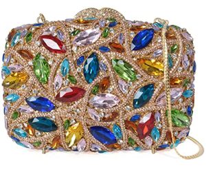 mossmon crystal evening clutch bag sparkling bride wedding party purse for women