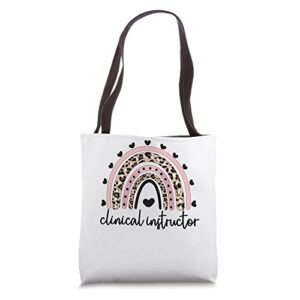 clinical instructor rainbow clinical nurse instructor tote bag