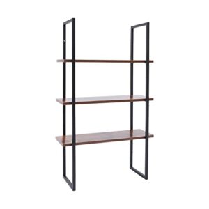 TFCFL 3 Tier Floating Shelves Wall-Mounted Shelf Rustic Geometric Wall Shelf DIY Design Storage Shelf for Living Room Study Bathroom