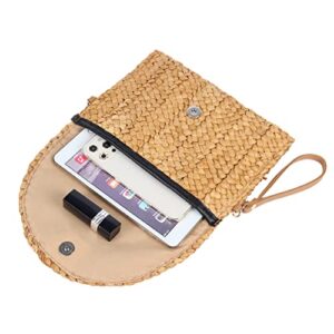 Freie Liebe Straw Purses for Women Summer Woven Crossbody Bag Beach Clutch Purse