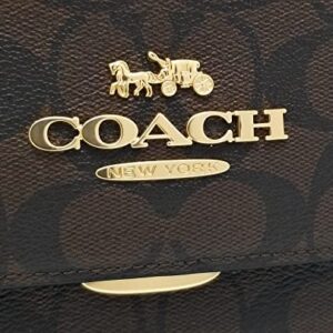 Coach Women's Brynn Flap Crossbody (Brown - Black)