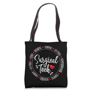 surgical tech life appreciation for women technologist tote bag