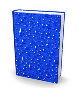 book sox stretchable book cover h2o fits most hardcover textbooks up to 9×11 adhesive-free nylon fabric school book protector. easy to put on washable & reusable jacket