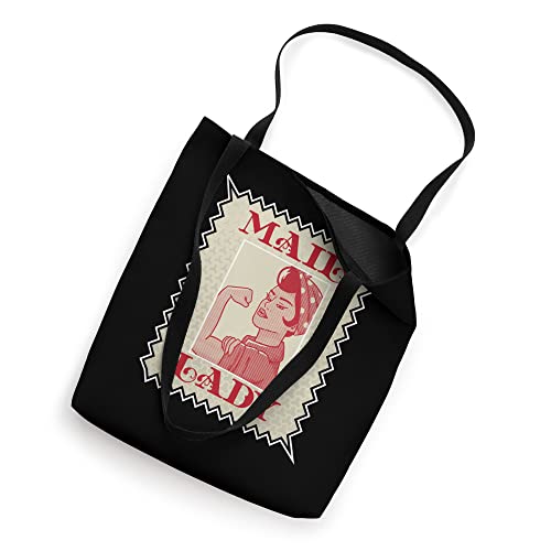 Female Postal Worker Mail Lady Stamp Tote Bag